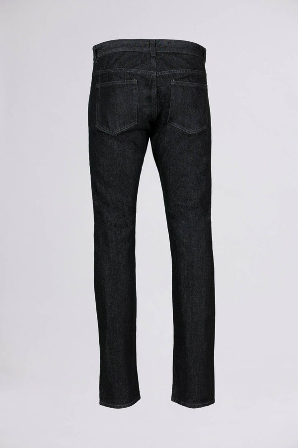 WIR - Wrong is right => REGULAR-FIT COTTON JEANS   Dark Grey Washed Five Pocket - BREMBATI