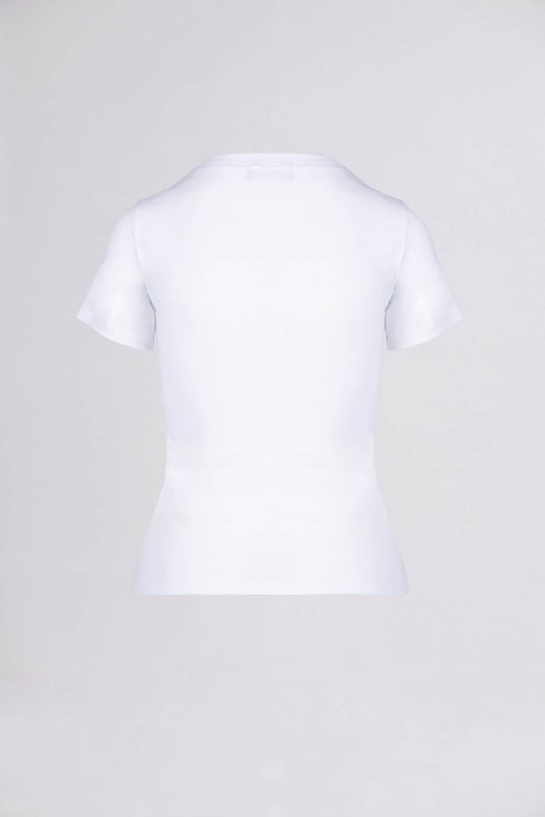 BREMBATI => CREW-NECK COTTON T-SHIRT White T-Shirts - BREMBATI