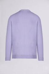 Civico 7 => CREW NECK COTTON-KNIT JUMPER Lilac Knitwear - BREMBATI