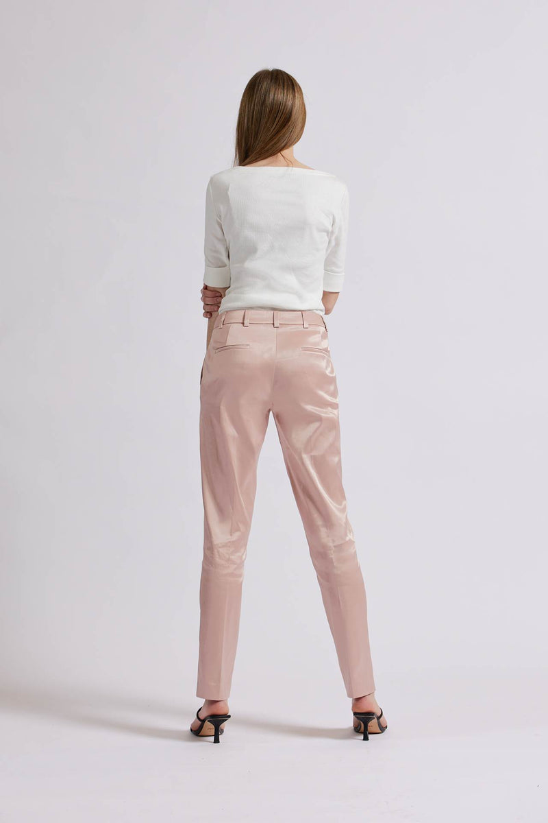 Straight-Leg Tailored Trouser in Pink BREMBATI