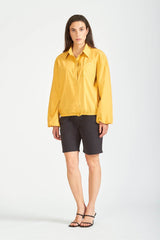 David Devant Yellow balloon sleeve shirt for women