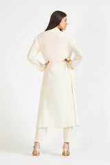 Elevating Ideas => White silk long overcoat Outerwear - BREMBATI