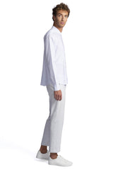 Civico 7 White shirt mandarin collar for men