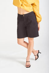 David Devant Black cotton shorts for women
