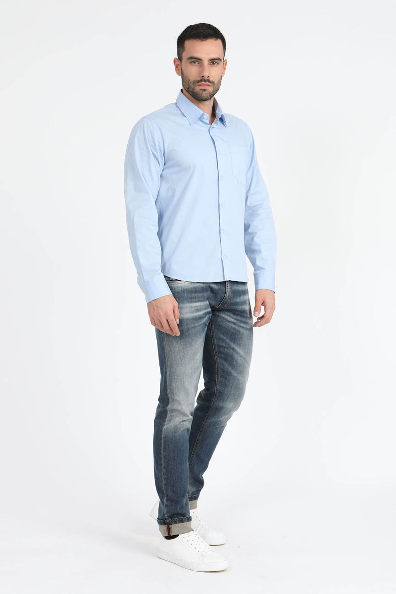Civico 7 Classic light blue shirt for men
