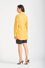 David Devant Oversized yellow shirt for women
