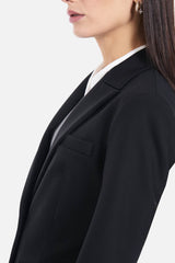 Nylon single-breasted blazer in black BREMBATI