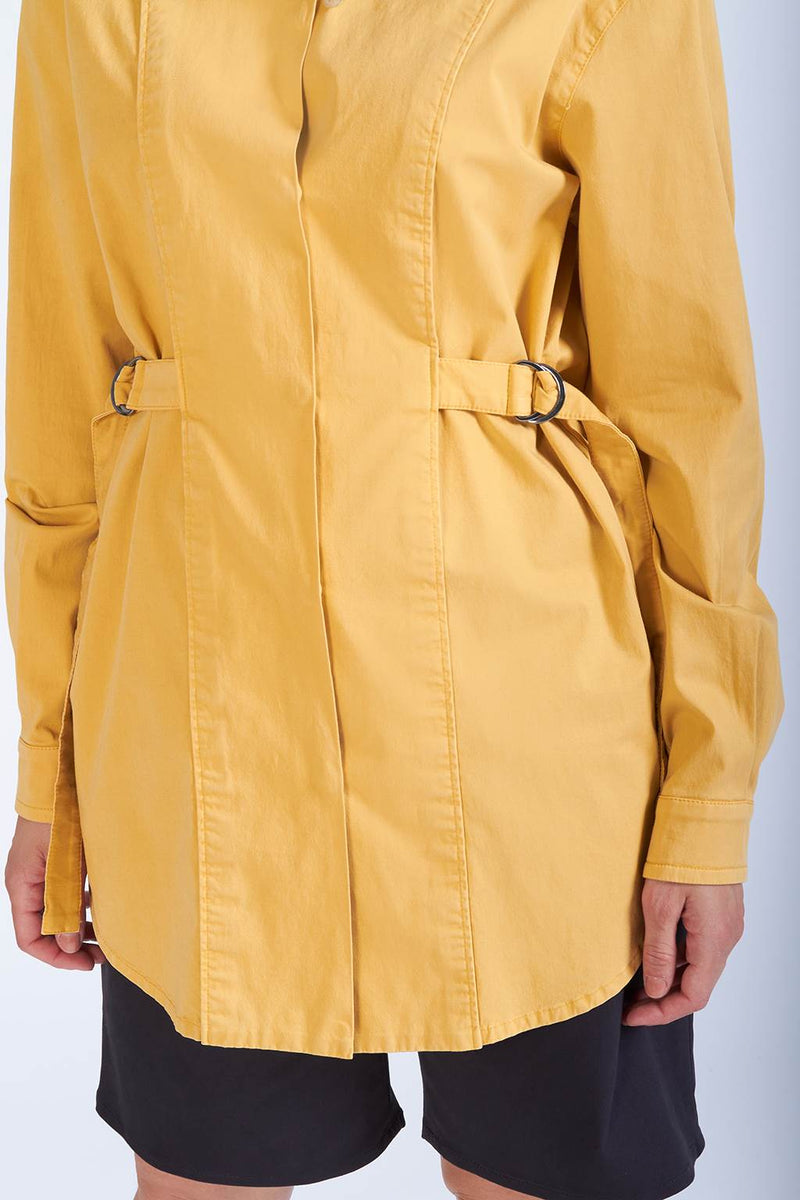 David Devant Oversized yellow shirt for women