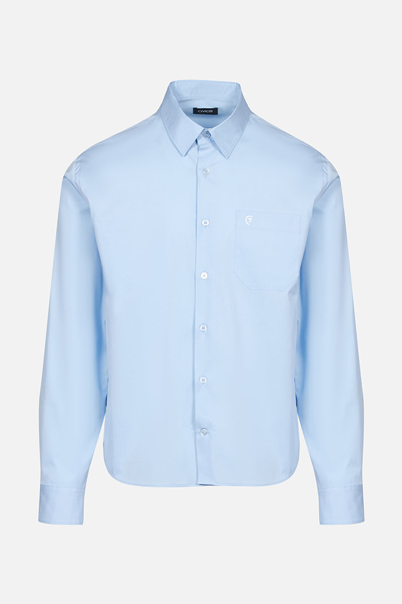 Civico 7 => LIAM - Light blue classic shirt Shirts - BREMBATI