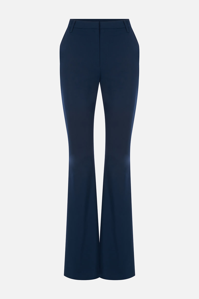 BREMBATI => AMANDA - Blue flared trousers Trousers - BREMBATI