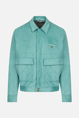 David Devant => Aquamarine field jacket Outerwear - BREMBATI