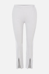 Elevating Ideas => Light Gray trousers front slit Trousers - BREMBATI