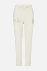 Elevating Ideas => White silk joggers Trousers - BREMBATI