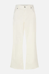 Millenée => Optical white flared jeans Five Pocket - BREMBATI