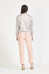 Elevating Ideas => Silver bomber jacket Outerwear - BREMBATI
