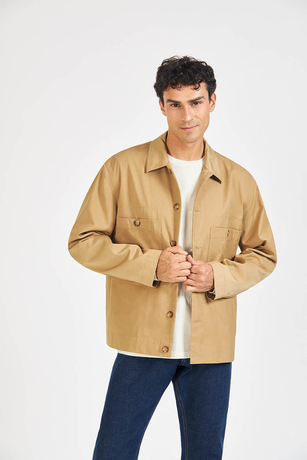 David Devant Sand workwear jacket for men