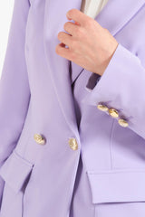 Brembati Lilac double-breasted blazer for women