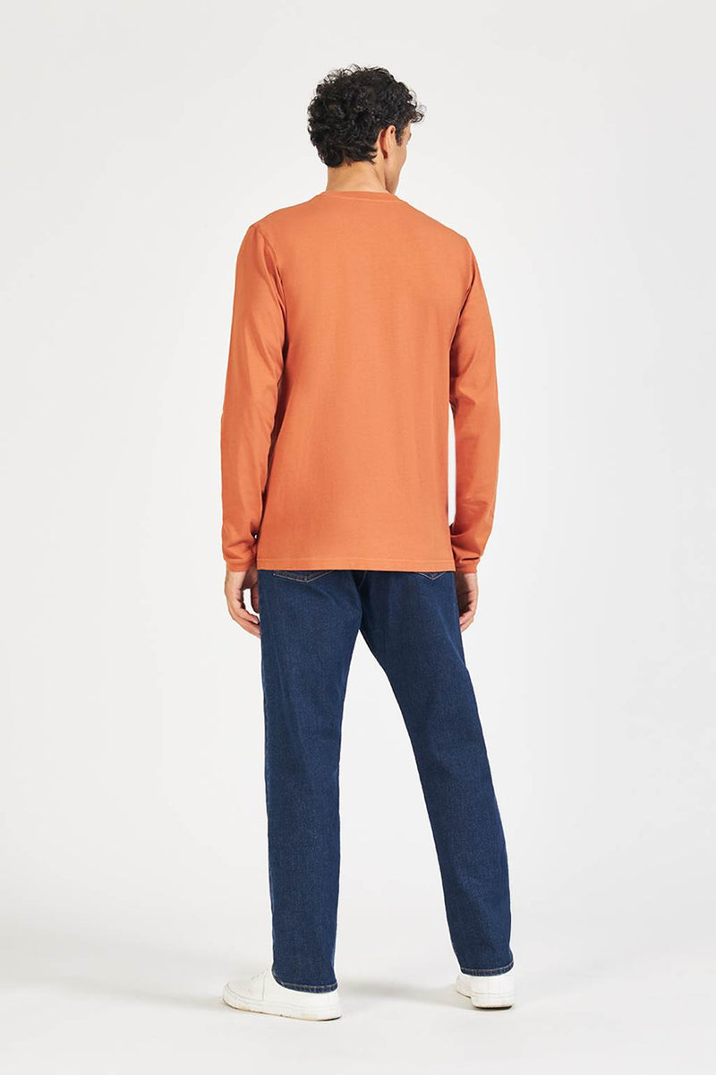 David Devant Orange long-sleeve t-shirt for men