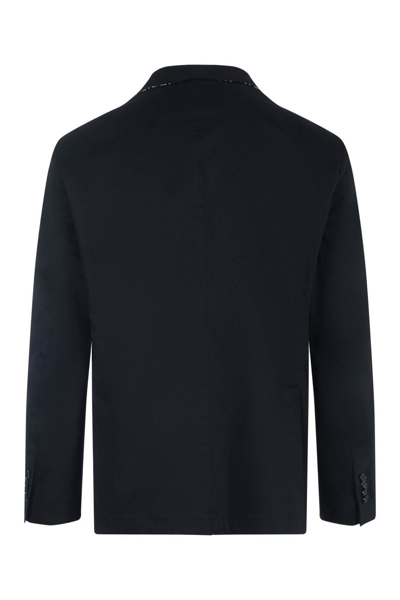 Civico 7 Black blazer stretch cotton for men