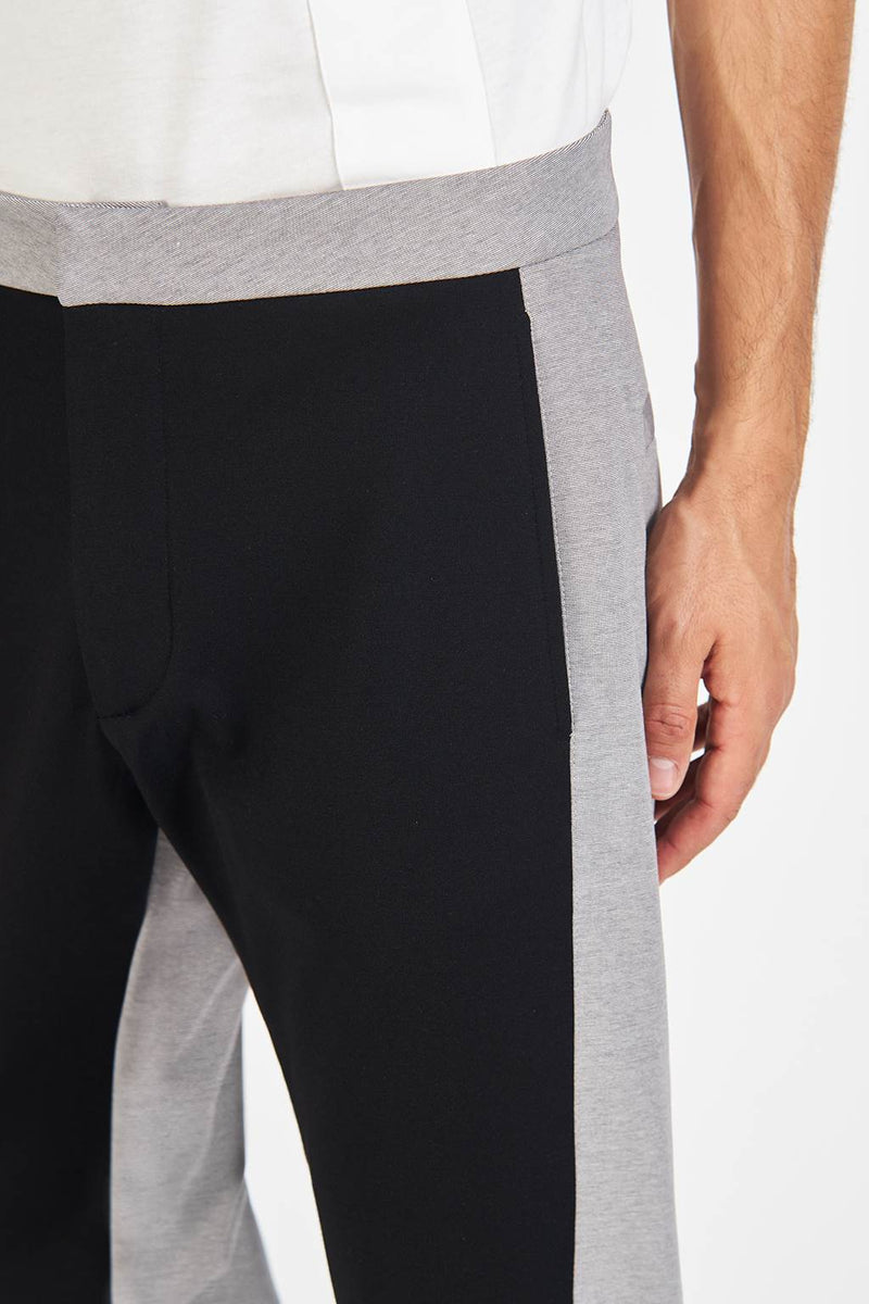 Elevating Ideas => Black sporty chinos Trousers - BREMBATI