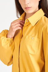 David Devant Yellow balloon sleeve shirt for women