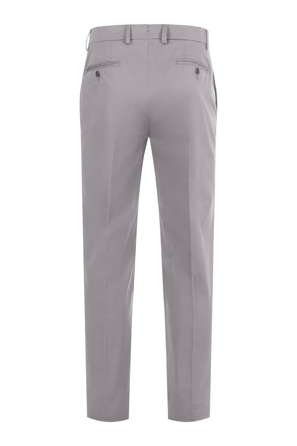 Civico 7 ankle length formal trousers for men light grey