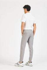 Elevating Ideas => Light gray sporty chinos Trousers - BREMBATI